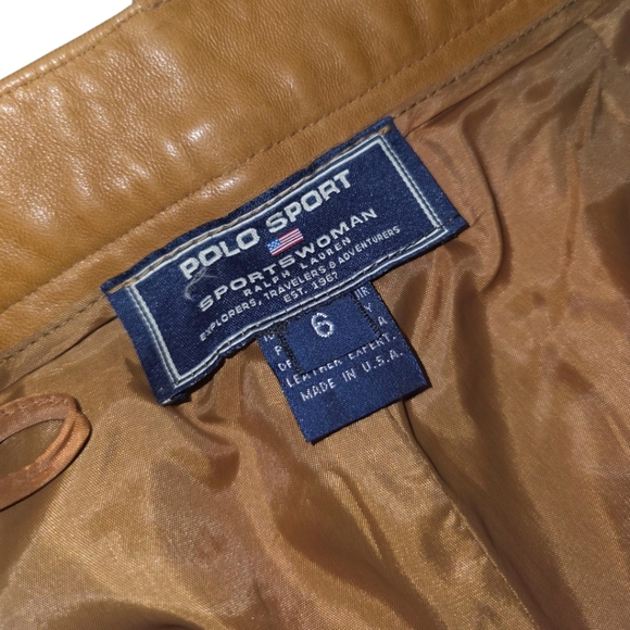 VINTAGE POLO SPORT LEATHER PANTS - Picture 6 of 11